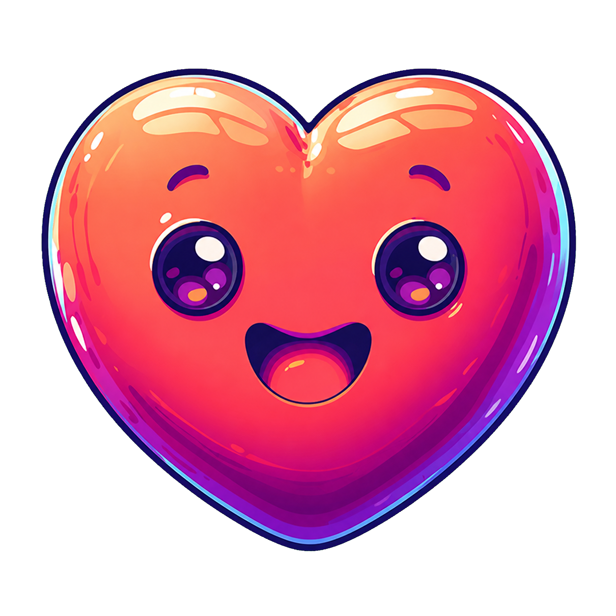 Happy Heart, the smiling studio mascot